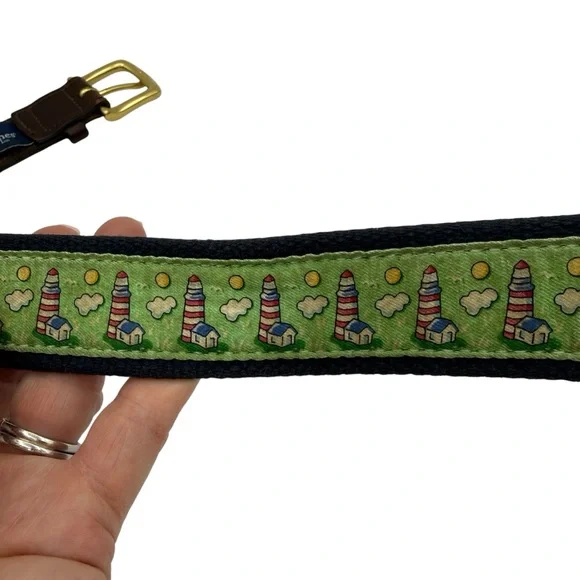 Vineyard Vines Lighthouse Belt 38 Green - Picture 13 of 15